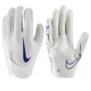 Nike Vapor Jet Magnagrip+ Palm Football Receiver Gloves - White/Blue Men XXL